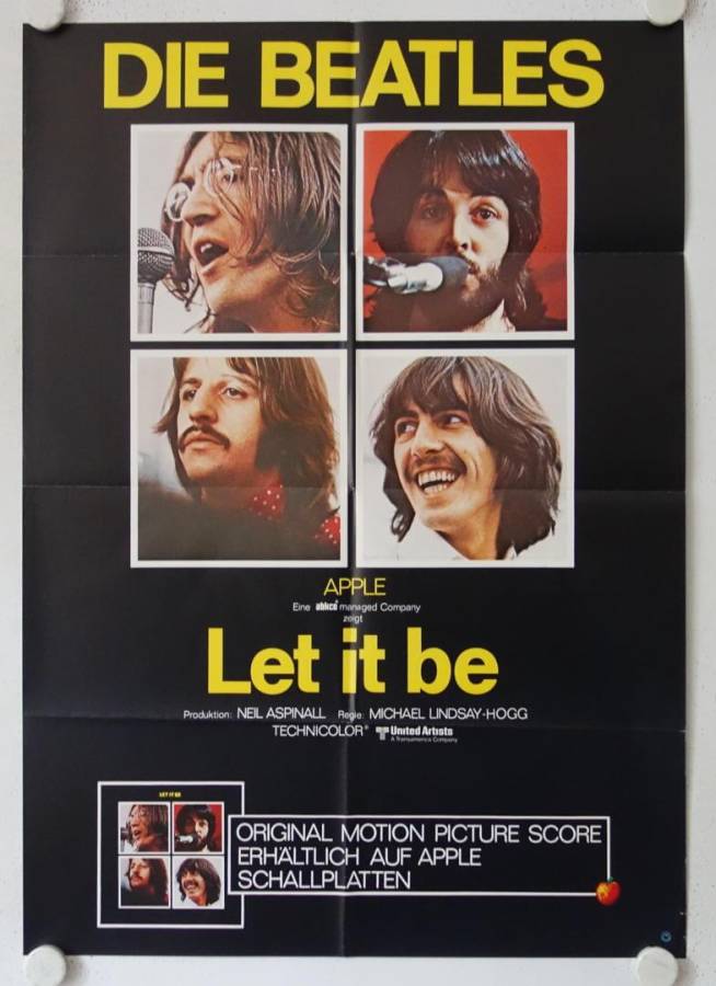 Let it be original release german movie poster